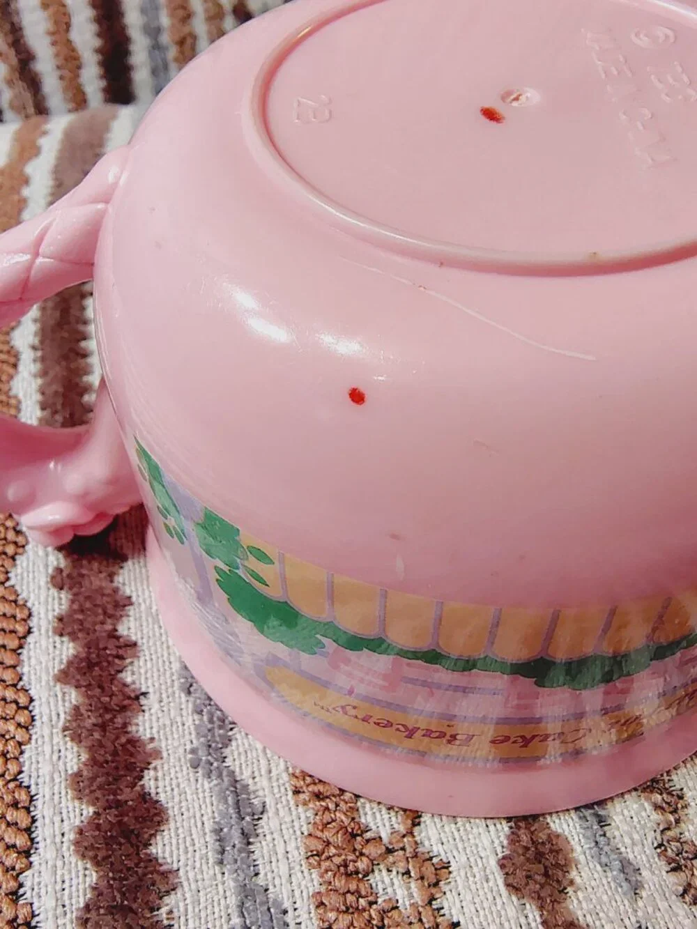 Tomy Tea Bunnies Carrot Cake Bakery Cup ONLY Pink Plastic
